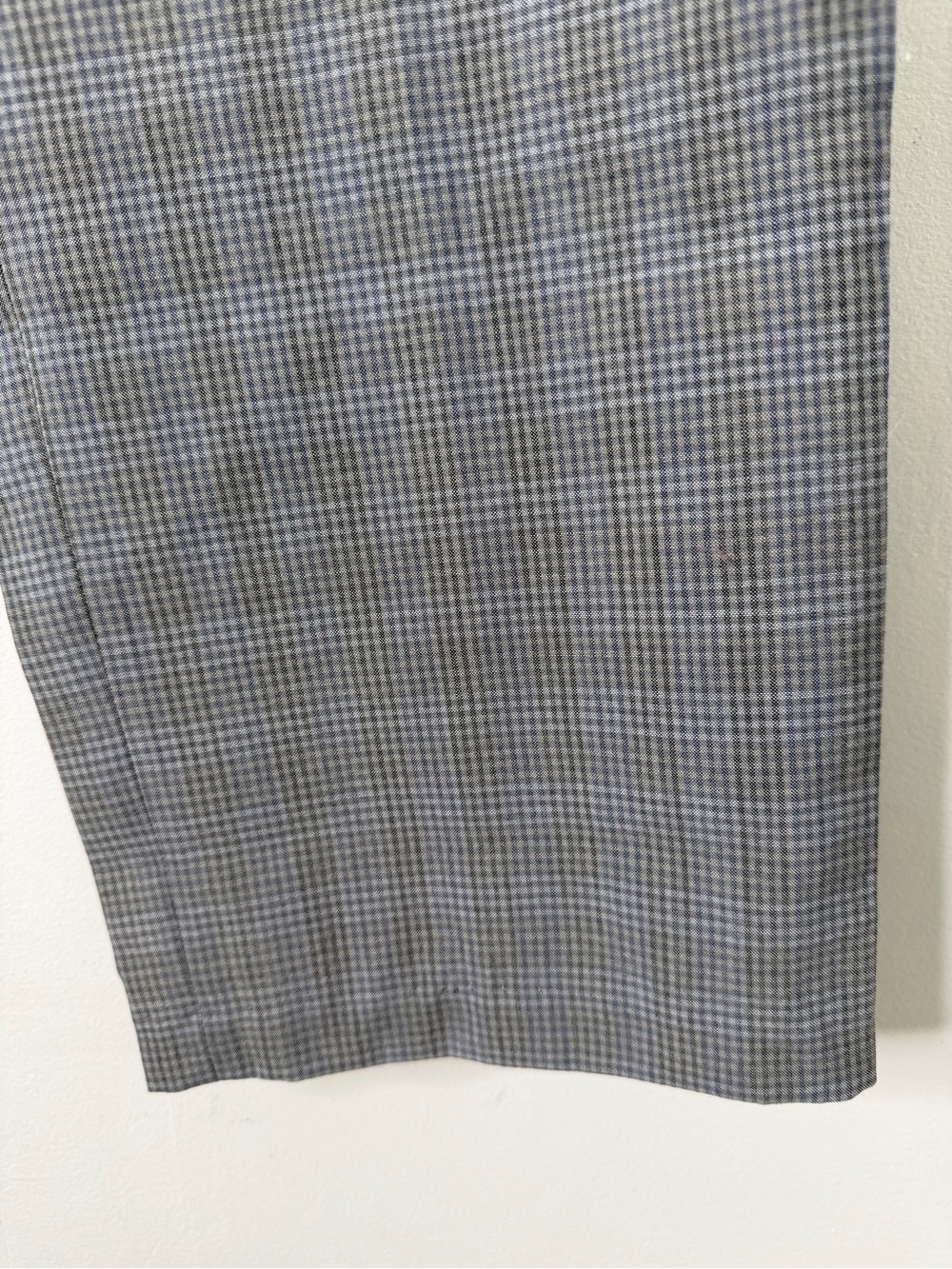 Calvin Klein Grey Plaid Wool Blend Dress Pants 32x32 - Picture 4 of 10